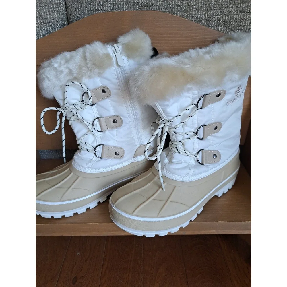 Dream Pairs Girl's Boy's Waterproof Winter Ankle Boots zip Faux Fur Forester 5.0